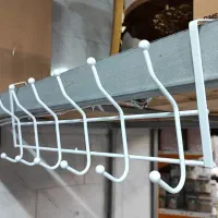 جالباسی پشت دری ۶شاخه روکشدار سفید|بندرخت و رخت‌آویز|مشهد, سجادیه|دیوار