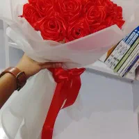 دسته گل روبانی|گل مصنوعی|خرم‌آباد, |دیوار