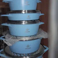 سرویس قابلمه 12 پارچه چدن گرانیت لایف اسمایل