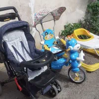 کالسکه روراک سه چرخه هرسه باهم