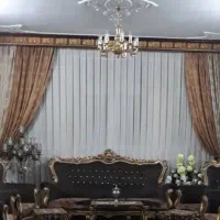 پرده کتان سالم و زیبا