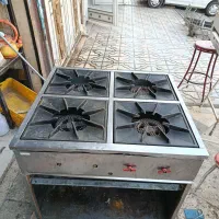 اجاق گاز 4شعله تمام استیل