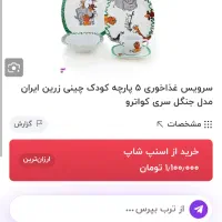 سرویس غذا خوری ۵پارچه زرین|ظروف سرو و پذیرایی|ری, علایین|دیوار