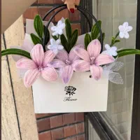 دسته گل پیپ پاک کن مخملی