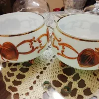 دوعدد کاسه پایه دار آنتیک