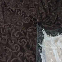 پرده حریر با والان وکنار پرده مخمل|پرده، رانر، رومیزی|بندر انزلی, سید آسیه|دیوار