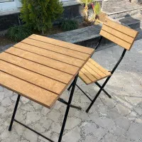 میز و صندلی تاشو لوله‌ای نوین مهر بالکنی