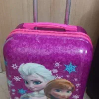 چمدان صورتی طرح السا و آنا