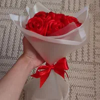 دسته گل روبانی