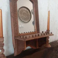 آینه شمعدان چوبی معرق خاص و شیک