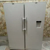 جفت یخچال و فریزر  بزرگ جادار کاملا سالم و تمیز