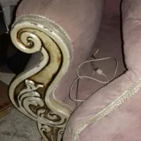 مبل 7 نفره راحتی چوب وپارچه|مبلمان خانگی و میز عسلی|تهران, امیر بهادر|دیوار