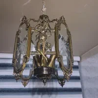 لوستر برنج و دیوار کوب|لوستر و چراغ آویز|ری, اقدسیه|دیوار