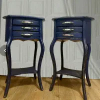 یک جفت گل میز، میز آباژور، میز پتینه