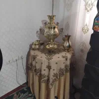 سماور برنز طلایی هخامنشی نو با میز
