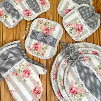 دوختنی|سفره، حوله، دستمال آشپزخانه|نورآباد, |دیوار