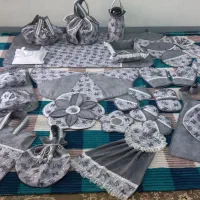 سرویس‌ آشپزخانه‌ نخ نواز|سفره، حوله، دستمال آشپزخانه|نورآباد, |دیوار