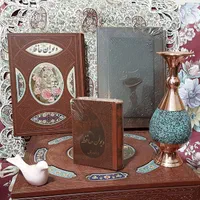 دیوان حافظ وزیری تمام مصور به همراه گلدان مسی|کتاب و مجله تاریخی|تهران, دریا|دیوار
