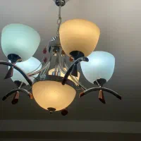 لوستر ۵ لامپی|لوستر و چراغ آویز|هشتگرد, فاز ۱ مهستان|دیوار