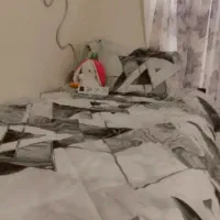 تخت دو طبقه فلزی|تخت و سرویس خواب|بیرجند, |دیوار