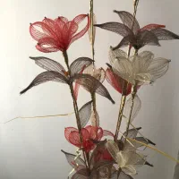 گل و گلدان کنار سالنی|گل مصنوعی|بابل, |دیوار