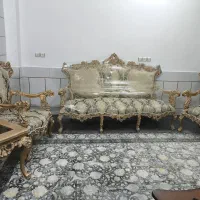 مبل سلطنتی ۷نفره بامیزوعسلی|مبلمان خانگی و میز عسلی|فلاورجان, |دیوار