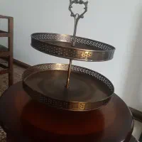 ظرف سرو دو طبقه برنجی هندی