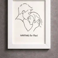 هدیه ولنتاین ارزان.تابلو.نقاشی.