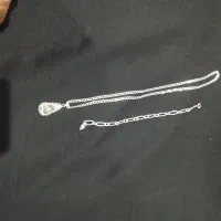 زنجیر و دستبده نقره ایتالیایی|جواهرات|خوانسار, |دیوار