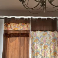 دکور پرده جنس مخمل|پرده، رانر، رومیزی|تهران, اقدسیه|دیوار