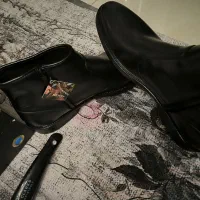 نیم بوت چرم اصل کنزو دست ساز