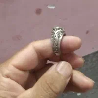 انگشتر فیروزه‌ات حکاکی شده الله ویاحسین