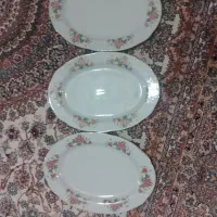 سه عدد دیس سایز بزرگ گل سرخ