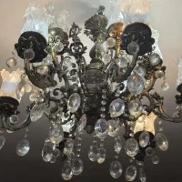 لوستر و کنار سالنی و شمعدان ست