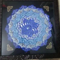 بشقاب مینا کاری