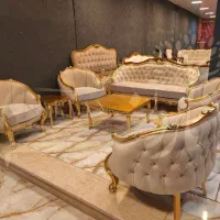 مبلمان مدرن زمرد/لگنی استیل کد 12|مبلمان خانگی و میز عسلی|کرج, محمد آباد|دیوار