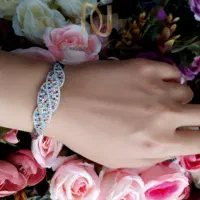 دستبند نقره ایتالیایی مدل پرنس