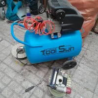 پمپ باد۸۰لیتری،میخکوب بادی،جعبه بکس وآچار و|ابزارآلات|مشهد, گاز|دیوار