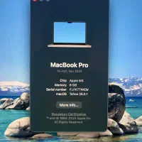MacBook pro M3 512Gb 8gb ram health97%|رایانه همراه|اصفهان, زهران|دیوار