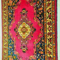 فرش دستبافت چله ابریشم گل ابریشم ۳ متری