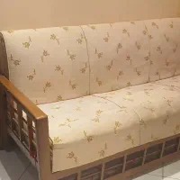کاناپه 3 نفره دسته چوبی