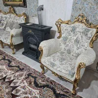 فروش مبل سلطنتی ۹ نفره با دوتا میزه جلو