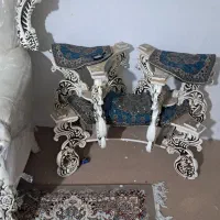 مبلمان ۷ نفره  کاملا سالم تمیز با یک عدد ویترین|مبلمان خانگی و میز عسلی|ورامین, ورامین|دیوار