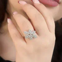 انگشتر نقره قلب کارگاه نقره سازی با روکش طلا کد۱۵۴|بدلیجات|تبریز, |دیوار