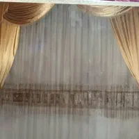 پرده تور طرح دار