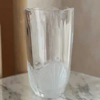 گلدان شیشه ای طرح صدف
