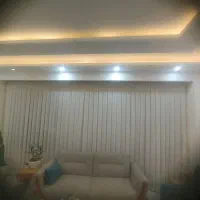 دو عدد پرده حریر ساده