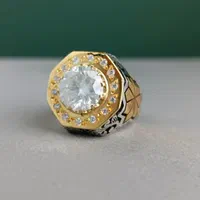 انگشتر موزانایت معروف به الماس روسی کد ۱۹۷۴