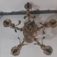 لوستر پنج شاخه|لوستر و چراغ آویز|چهارباغ, |دیوار