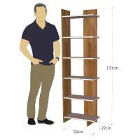 قفسه کتاب و دکوری B02 ام دی اف و چوبی|کتابخانه، شلف، قفسههای دیواری|ارومیه, |دیوار